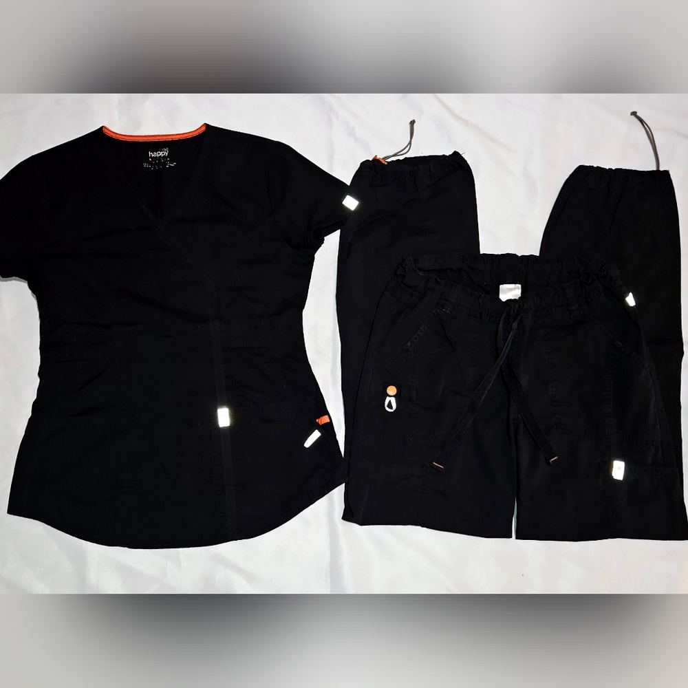 Code Happy Scrub Set In Black Size Xxsmall Top & … - image 1